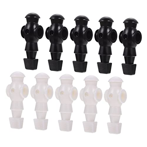 NOLITOY 10 Stück Teiliges Tischfußballzubehör Foosball Spieler Puppen Schwarz und Weiß Robuste Kickertisch Ersatzteile mit Glatter Oberfläche Einfach zu Montieren Langlebig und NOLITOY 10 Stück Teiliges Tischfußballzubehör Foosball Spieler Puppen Schwarz und Weiß Robuste Kickertisch Ersatzteile mit Glatter Oberfläche Einfach zu Montieren Langlebig und von NOLITOY