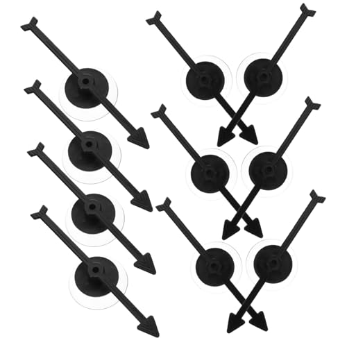 NOLITOY 10 Stück Teiliges Tischspiel Pfeile mit Saugnapf Stabile Kunststoff Pfeile Einfache Bedienung Vielseitig für Partys Bildung Messen als Spiel und Lernzubehör von NOLITOY