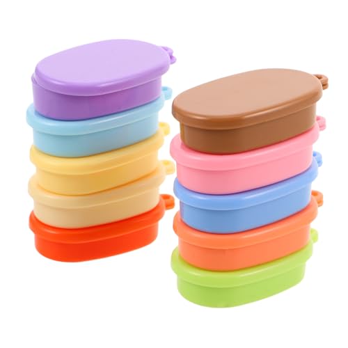 NOLITOY 10-teiliges Mini-Lunchbox-Modell: – Puppenhaus-Miniatur-aufbewahrungsbox Für Lebensmittel, Lebensmittelbehälter, Küchendekoration Für Puppenhaus-zubehör, DIY-basteln NOLITOY 10-teiliges Mini-Lunchbox-Modell: – Puppenhaus-Miniatur-aufbewahrungsbox Für Lebensmittel, Lebensmittelbehälter, Küchendekoration Für Puppenhaus-zubehör, DIY-basteln von NOLITOY