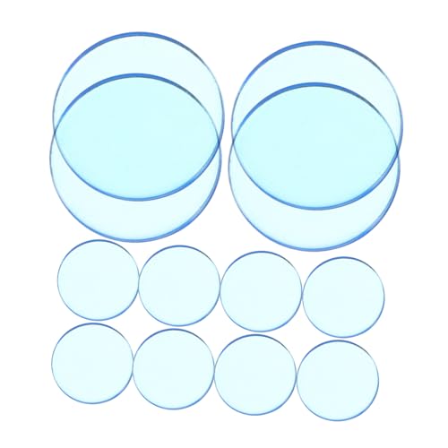 NOLITOY 100 Stück Halbtransparente Bingo Chips Kunststoff Zählchips Farbig Vielseitig für Matheunterricht Partybedarf und Lernspiele mit Abgerundeten Kanten Robuste Plastikmarkierer von NOLITOY