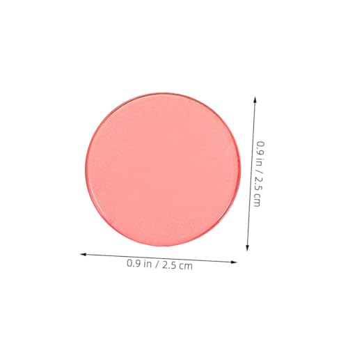 NOLITOY 100 Stück Transparente Bingo Zählchips Kunststoff Halbtransparente Runde Mathespiel Marker für Klassenzimmer Mathe Lernen und Rechenhilfe von NOLITOY