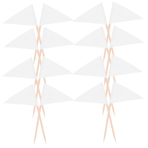 NOLITOY 100 Stück Weiße Zahnstocher Flaggen Dreieckig Minimalistisches Design Lebensmittelecht Vielseitig Einsetzbar für Buffet Cupcakes Käse Dessert Party Dekoration NOLITOY 100 Stück Weiße Zahnstocher Flaggen Dreieckig Minimalistisches Design Lebensmittelecht Vielseitig Einsetzbar für Buffet Cupcakes Käse Dessert Party Dekoration von NOLITOY