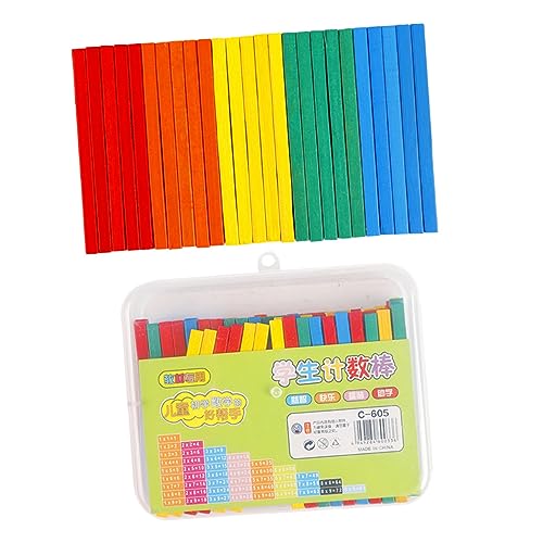 NOLITOY 100 Stück Zählstäbe für Farbige Rechenhilfe für Mathematikunterricht und Montessori Lernen Lernspielzeug für Vorschule und Kindergarten NOLITOY 100 Stück Zählstäbe für Farbige Rechenhilfe für Mathematikunterricht und Montessori Lernen Lernspielzeug für Vorschule und Kindergarten von NOLITOY