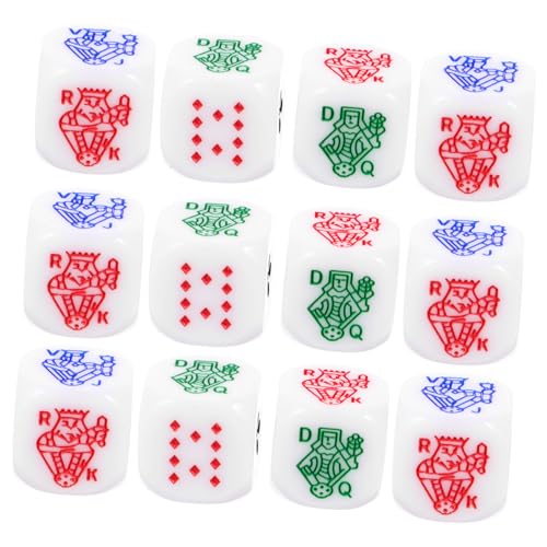 NOLITOY 12 Stück Acryl für Lustige Spiele Seitige Poker für Partys und Barbedarf für Familienfeiern und Festliche Anlässe Leicht und Langlebig NOLITOY 12 Stück Acryl für Lustige Spiele Seitige Poker für Partys und Barbedarf für Familienfeiern und Festliche Anlässe Leicht und Langlebig von NOLITOY