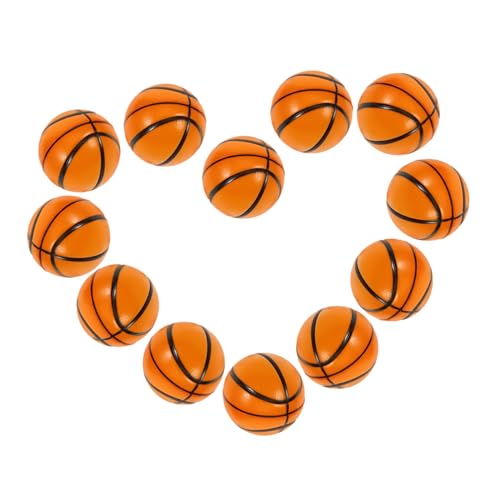 NOLITOY 12 Stück Mini Basketball Stressbälle Flexibles Squeeze für Stressabbau Partygeschenke Gute Laune Schaumstoff Bälle von NOLITOY