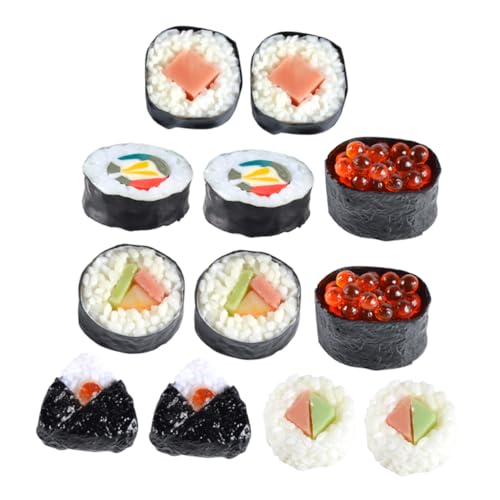 NOLITOY 12 Stück Sushi -Modellrequisiten realistisch Mini Gefälschtes Sushi -Essensspielzeug Sushi-Requisiten Sushi-Modell Japanisches Sushi Sushi- Spielzeugnahrung PVC NOLITOY 12 Stück Sushi -Modellrequisiten realistisch Mini Gefälschtes Sushi -Essensspielzeug Sushi-Requisiten Sushi-Modell Japanisches Sushi Sushi- Spielzeugnahrung PVC von NOLITOY