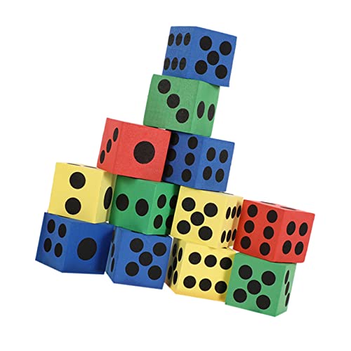 NOLITOY 12 Stück Teiliges Bunte Schaumstoffwürfel Leichte Spielwürfel für Partyspiele Lernspielzeug für Tischspiele Freundestreffen und Kreative Unterhaltung Zufällige Zufällige Farbe NOLITOY 12 Stück Teiliges Bunte Schaumstoffwürfel Leichte Spielwürfel für Partyspiele Lernspielzeug für Tischspiele Freundestreffen und Kreative Unterhaltung Zufällige Zufällige Farbe von NOLITOY