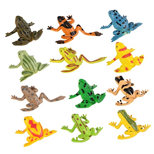 NOLITOY 12 Stück Teiliges Frosch Modell aus Stressabbau für Sammler für Geburtstagsgeschenke und Feiertage Lustige Deko für Zuhause und Ausstellungen NOLITOY 12 Stück Teiliges Frosch Modell aus Stressabbau für Sammler für Geburtstagsgeschenke und Feiertage Lustige Deko für Zuhause und Ausstellungen von NOLITOY