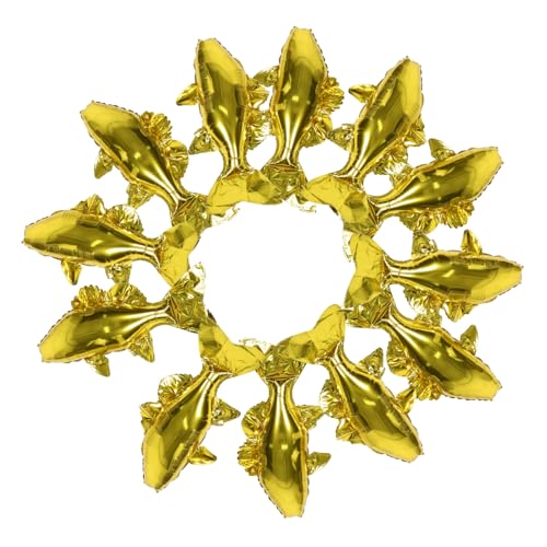 NOLITOY 12 Stück Teiliges Goldfisch Folienballon Realistisch Geformt Langlebig aus Aluminiumfolie Einfache Befüllung für Kindergeburtstag Shower Tropische Unterwasser und Strand NOLITOY 12 Stück Teiliges Goldfisch Folienballon Realistisch Geformt Langlebig aus Aluminiumfolie Einfache Befüllung für Kindergeburtstag Shower Tropische Unterwasser und Strand von NOLITOY