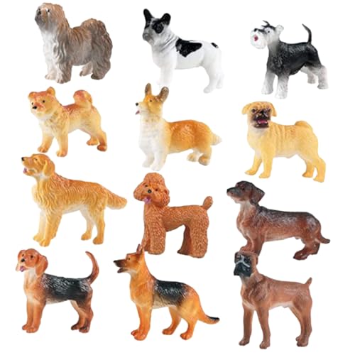 NOLITOY 12 Stück Teiliges Mini Hundemodell Wetterfeste Realistische Hundefiguren für Garten und Tischdekoration Kindgerechte Robuste Miniatur Hunde als Vielseitige Deko und Lernspielzeug NOLITOY 12 Stück Teiliges Mini Hundemodell Wetterfeste Realistische Hundefiguren für Garten und Tischdekoration Kindgerechte Robuste Miniatur Hunde als Vielseitige Deko und Lernspielzeug von NOLITOY