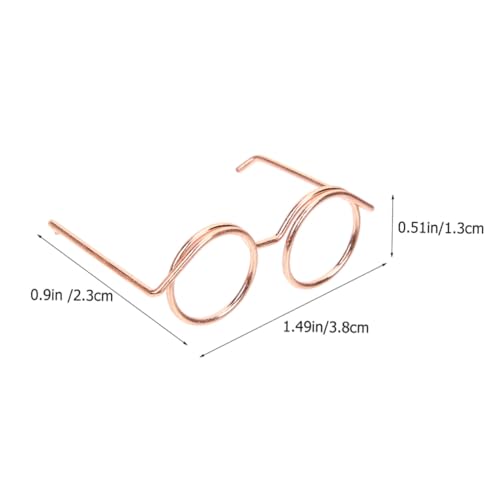 NOLITOY 12 Stück Teiliges Mini Metallpuppenbrillen ohne Gläser Leichte Modische Runde Puppen Sonnenbrillen in Roségold Strapazierfähiges Praktisches Zubehör für Puppenkleidung und Sammler NOLITOY 12 Stück Teiliges Mini Metallpuppenbrillen ohne Gläser Leichte Modische Runde Puppen Sonnenbrillen in Roségold Strapazierfähiges Praktisches Zubehör für Puppenkleidung und Sammler von NOLITOY
