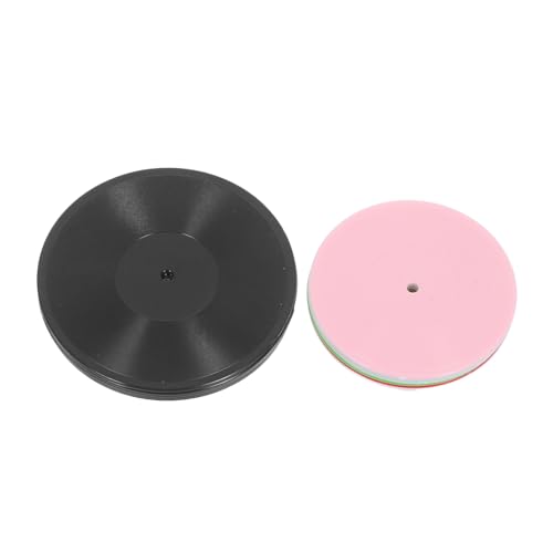 NOLITOY 12 Stück Teiliges Miniatur Vinyl-schallplatten für Puppenhaus Dekoration Realistische Schwarze und Farbige Schallplattenmodelle Langlebig Farbecht mit Großen und Mittleren für von NOLITOY