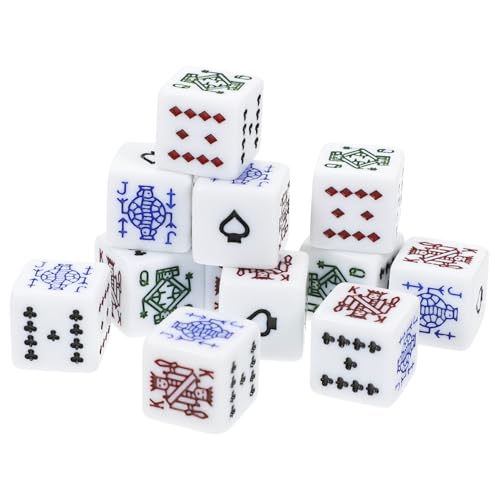 NOLITOY 12 Stück Weiße Pokerfarbe Spiel Jetons Form Tasse Pokerwürfel Pokerchip Geburtstagsfeier Partyzubehör Großer Würfel-Jumbo Große Würfel Würfeln Chips-Poker Fudge-würfel Acryl NOLITOY 12 Stück Weiße Pokerfarbe Spiel Jetons Form Tasse Pokerwürfel Pokerchip Geburtstagsfeier Partyzubehör Großer Würfel-Jumbo Große Würfel Würfeln Chips-Poker Fudge-würfel Acryl von NOLITOY
