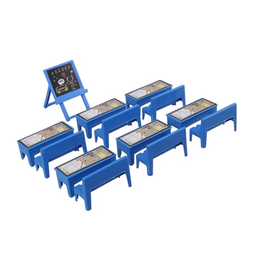 NOLITOY 13Stücke Teiliges Puppenhaus Möbelset für Mini Klassenzimmer mit Schreibtisch Stuhl und Sicheres und Lehrreiches für Kreatives Puppenhäusern NOLITOY 13Stücke Teiliges Puppenhaus Möbelset für Mini Klassenzimmer mit Schreibtisch Stuhl und Sicheres und Lehrreiches für Kreatives Puppenhäusern von NOLITOY