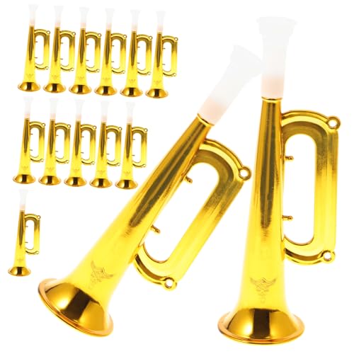 NOLITOY 14 Stück Großer Lautsprecherspielzeug Kindertrompete Spielzeugmusikhörner Toy -Trompetenparty -Gefälligkeiten vorgeben Trompeten Kinderinstrumente Horn Golden NOLITOY 14 Stück Großer Lautsprecherspielzeug Kindertrompete Spielzeugmusikhörner Toy -Trompetenparty -Gefälligkeiten vorgeben Trompeten Kinderinstrumente Horn Golden von NOLITOY