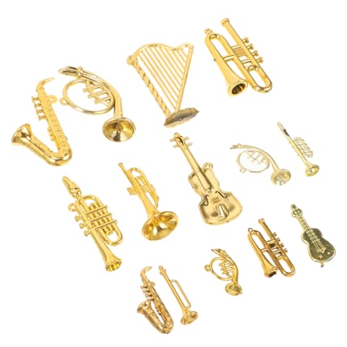 NOLITOY 14 Stück Teiliges Mini Musikinstrumente Set Weihnachtsbaum Schmuck DIY Weihnachtsdeko Instrumente für Christbaum Party und Kreative Acryl Ornamente für Festliche Anlässe NOLITOY 14 Stück Teiliges Mini Musikinstrumente Set Weihnachtsbaum Schmuck DIY Weihnachtsdeko Instrumente für Christbaum Party und Kreative Acryl Ornamente für Festliche Anlässe von NOLITOY