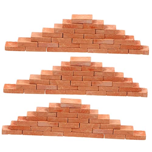 NOLITOY 150 Stück Ziegelmodell kollegen mateteee Architekturmodelle stylingbã¼rsten Geschenkidee BAU-Ministeine DIY Mini-Gartenziegel Miniatur-Ziegeldekor Ziegel-Requisiten Ton von NOLITOY