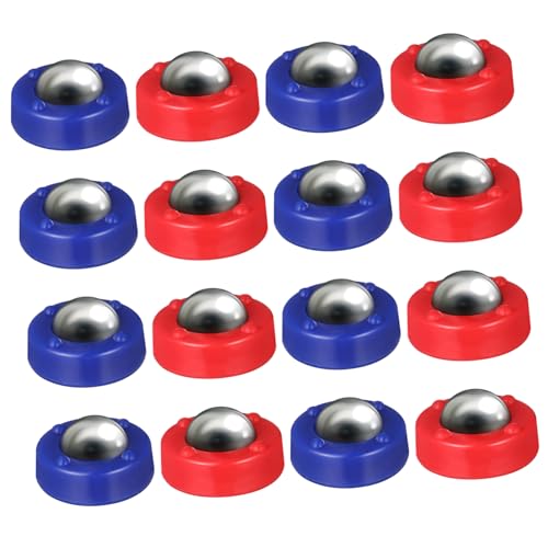 NOLITOY 16 Stück Garnelenbrett Fußball Pucks für Tisch-Curling-Spiele Party Shuffleboard-Puck Board-Pucks Shuffleboard-Curling Kinderspiele Eisstockschießen Tabletop-Curling-Spiel Plastik von NOLITOY