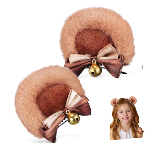 NOLITOY 1Paar Bärenohren Haarclips für Adorable Cosplay Haarschmuck Kopfbedeckung für Party Halloween Karneval Festivals Sicherer Halt Vielseitig Einsetzbar NOLITOY 1Paar Bärenohren Haarclips für Adorable Cosplay Haarschmuck Kopfbedeckung für Party Halloween Karneval Festivals Sicherer Halt Vielseitig Einsetzbar von NOLITOY