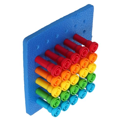 NOLITOY 1Satz Kreatives Steckbrett für Kleinkinder Teiliges Lernspielzeug zur Entwicklung der Feinmotorik Farbsortierung und Zählfähigkeiten Robustes Langlebiges Material für Frühe NOLITOY 1Satz Kreatives Steckbrett für Kleinkinder Teiliges Lernspielzeug zur Entwicklung der Feinmotorik Farbsortierung und Zählfähigkeiten Robustes Langlebiges Material für Frühe von NOLITOY