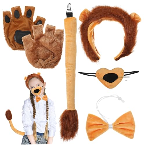 NOLITOY 1Satz Löwenkostüm für Erwachsene Teiliges Kostüm mit Haarreif Fliege Halloween Karneval Kostümpartys NOLITOY 1Satz Löwenkostüm für Erwachsene Teiliges Kostüm mit Haarreif Fliege Halloween Karneval Kostümpartys von NOLITOY