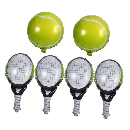 NOLITOY 1Satz Tennis Ballon Teilig Aufblasbare und Dekoration für Geburtstagsfeiern Innen und Außeneinsatz Pastellfarben Einfach Aufzuhängen von NOLITOY