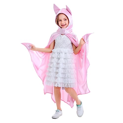NOLITOY 1stk Halloween-fledermausumhang Für Kinder Kleidung Mädchen Tanzkostüm Polyester Mit Kapuze von NOLITOY