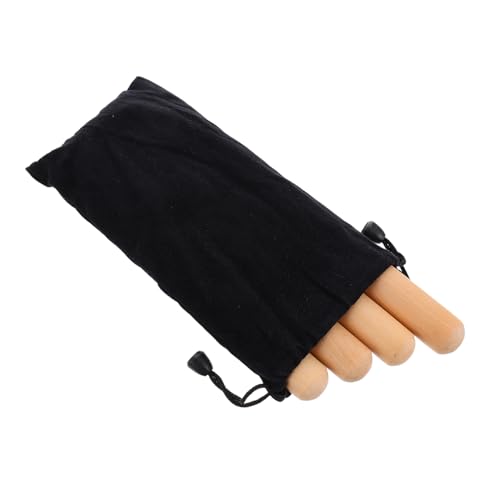 NOLITOY 2 Paare Lummi Stick Holz Rhythmusstäbe Percussion Instrument mit Tragetasche für Orff Schlaginstrument aus Hartholz Klangvolle Rhythmussticks für Musikunterricht und Spielspaß NOLITOY 2 Paare Lummi Stick Holz Rhythmusstäbe Percussion Instrument mit Tragetasche für Orff Schlaginstrument aus Hartholz Klangvolle Rhythmussticks für Musikunterricht und Spielspaß von NOLITOY