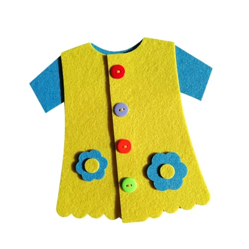 NOLITOY 2 STÜCK Teiliges DIY Knopf Reißverschluss Filz für Pädagogisches Fingerspielzeug Konzentration und Feinmotorik Bunte Kleinkindspielzeuge für Kindergarten und Zuhause von NOLITOY