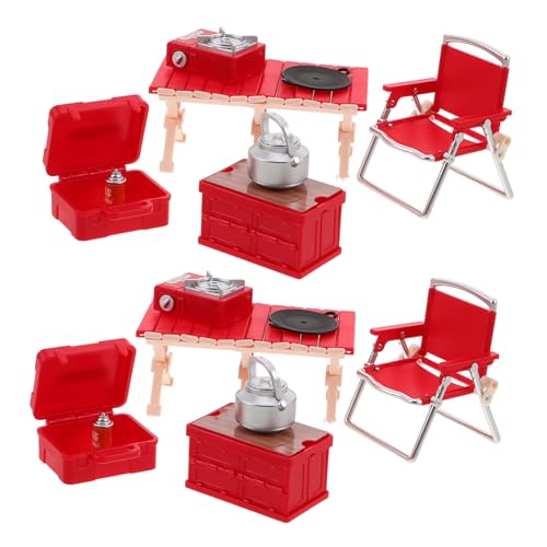 NOLITOY 2 Sätze Camping Spielset mit Faltbaren Mini Stühlen Klappbarem Picknicktisch und Tragbarem Spielherd Leichtes Outdoor für Rollenspiele im Garten und Innenbereich NOLITOY 2 Sätze Camping Spielset mit Faltbaren Mini Stühlen Klappbarem Picknicktisch und Tragbarem Spielherd Leichtes Outdoor für Rollenspiele im Garten und Innenbereich von NOLITOY