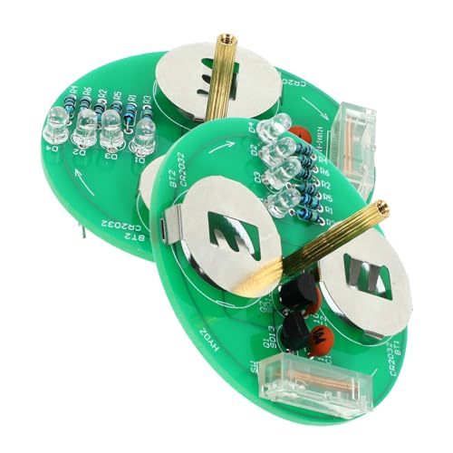 NOLITOY 2 Sätze Elektronisches Gyroskop Lötset DIY Bausatz mit LED Tragbares Lötübungskit für Erfahrene Elektronikbastler für Löten und Gyroskop zubehör zum Lernen und Experimentieren von NOLITOY