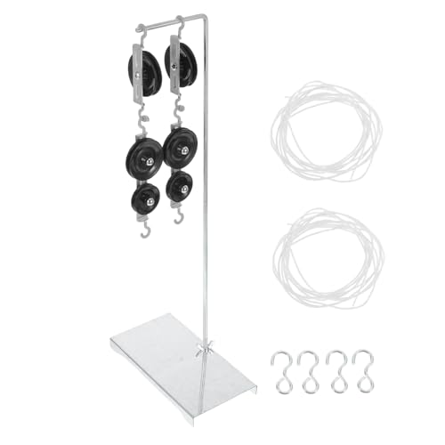 NOLITOY 2 Sätze Flaschenzug-kit Für Physik-experimente - Festes Und Bewegliches Flaschenzugsystem Mit Stützhalterung Für Den Mittelschulunterricht von NOLITOY