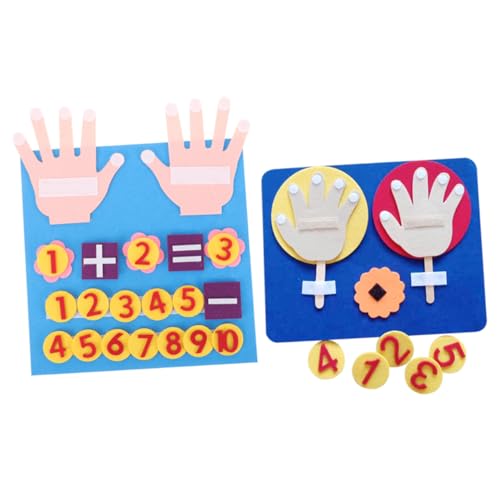 NOLITOY 2 Sätze Frühes Lernspielzeug Filz Teilig Mathematisches Rechenspielzeug Handzählspiel Glatte Kanten Fördert Intelligenz Entwicklung für Zuhause und Schule NOLITOY 2 Sätze Frühes Lernspielzeug Filz Teilig Mathematisches Rechenspielzeug Handzählspiel Glatte Kanten Fördert Intelligenz Entwicklung für Zuhause und Schule von NOLITOY