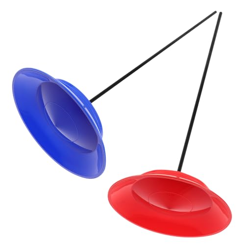 NOLITOY 2 Sätze Jonglier mit Platten und Stäben Balancierfähigkeiten für Erwachsene für Auftritte und Jonglierübungen Rot Blau NOLITOY 2 Sätze Jonglier mit Platten und Stäben Balancierfähigkeiten für Erwachsene für Auftritte und Jonglierübungen Rot Blau von NOLITOY