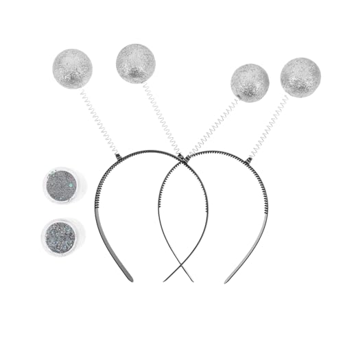 NOLITOY 2 Sätze Martian Antenna Headbands mit Glitzerbällen Sparkly Kostüm Accessoires für Frauen und Leicht und Komfortabel für Halloween und Kostümpartys Silber NOLITOY 2 Sätze Martian Antenna Headbands mit Glitzerbällen Sparkly Kostüm Accessoires für Frauen und Leicht und Komfortabel für Halloween und Kostümpartys Silber von NOLITOY