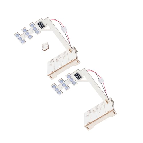 NOLITOY 2 Sätze Stem Verkehrsampel Bausatz für DIY Holz Modell Digitales Lernspielzeug zur Praktischer Fähigkeiten und Logischem Pädagogisches Experimentierset von NOLITOY