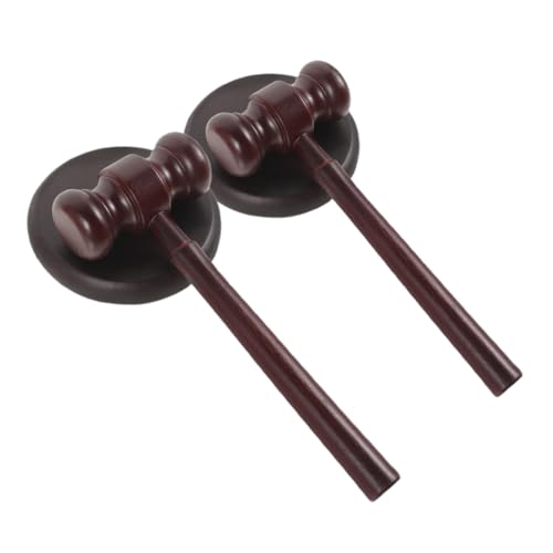NOLITOY 2 Satz Richterhammer aus Holz mit Klangblock für Rollenspiele und Fördert Kreativität und Lehrt Justizsystem Teiliges NOLITOY 2 Satz Richterhammer aus Holz mit Klangblock für Rollenspiele und Fördert Kreativität und Lehrt Justizsystem Teiliges von NOLITOY