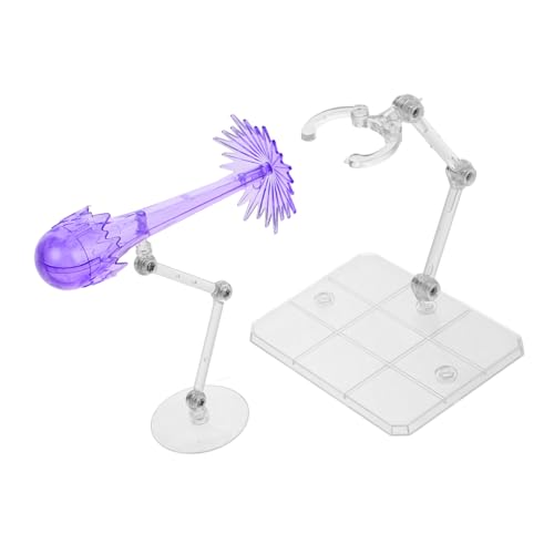 NOLITOY 2 Stück Action Figure Display Halter mit Stabiler Basis Kratzfester Oberfläche Einfache Montage ohne Werkzeug für Puppen Modellfiguren für Sammler und Ausstellungen von NOLITOY