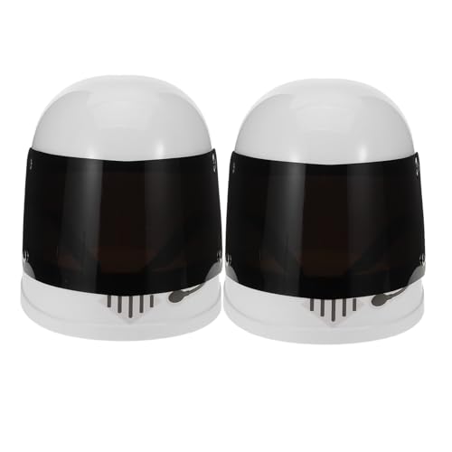 NOLITOY 2 Stück Astronaut Helm Leichtes Kunststoff Headgear für Weltraum Kostüme Party Rollenspiele Halloween Geburtstagsfeier von NOLITOY