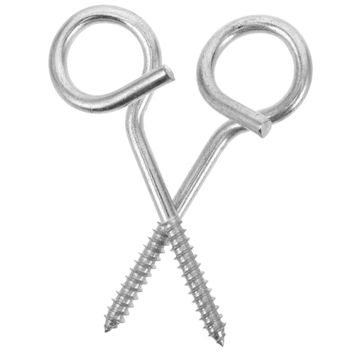 NOLITOY 2 Stück Edelstahl-schraubösen, Schaukelstuhlhaken, Metall-ösenhaken, Robuste Augenschrauben, Schrauben Für Decken Und Balken, Heim- Und Gartengebrauch NOLITOY 2 Stück Edelstahl-schraubösen, Schaukelstuhlhaken, Metall-ösenhaken, Robuste Augenschrauben, Schrauben Für Decken Und Balken, Heim- Und Gartengebrauch von NOLITOY