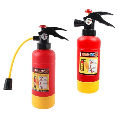 NOLITOY 2 Stück Feuerlöscher Wasserquartierspielzeug Feuerwehrmann Cosplay - Wasserfeuerlöscher Spritzspielzeug Neuartiger Feuerlöscher Plastik von NOLITOY