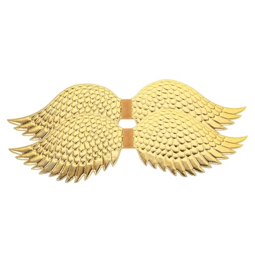 NOLITOY 2 Stück Goldene Engelsflügel Kostüm Requisiten mit Elastischem Band Leichte und Langlebige Cosplay Flügel für Mädchen Party Halloween Performance Zubehör NOLITOY 2 Stück Goldene Engelsflügel Kostüm Requisiten mit Elastischem Band Leichte und Langlebige Cosplay Flügel für Mädchen Party Halloween Performance Zubehör von NOLITOY