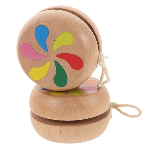 NOLITOY 2 Stück Holz Yoyo Verstellbare Schnur Leichtes Tragbares Kinderspielzeug für Anfänger Pädagogisch Nützlich Buntes Design für Jungen und Mädchen Outdoor NOLITOY 2 Stück Holz Yoyo Verstellbare Schnur Leichtes Tragbares Kinderspielzeug für Anfänger Pädagogisch Nützlich Buntes Design für Jungen und Mädchen Outdoor von NOLITOY