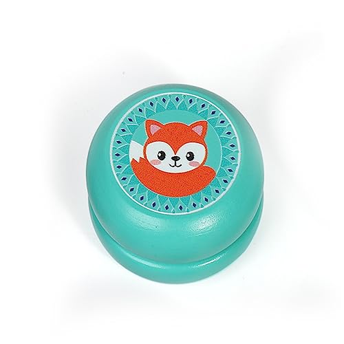 NOLITOY 2 Stück Holz Yoyo mit Lustigem Cartoon Tiermuster Snail und Fox für Farberkennung und Handgelenkstärkung NOLITOY 2 Stück Holz Yoyo mit Lustigem Cartoon Tiermuster Snail und Fox für Farberkennung und Handgelenkstärkung von NOLITOY
