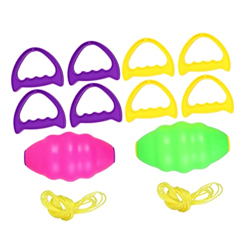 NOLITOY 2 Stück Interaktives Shuttle Ball für Outdoor Eltern Junge Mädchen Aktivitäten Grün Leicht Bruchsicher Fördert Koordination und Armkraft von NOLITOY