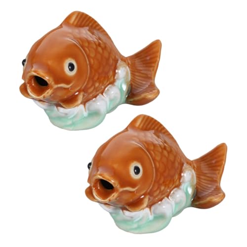 NOLITOY 2 Stück Keramik Toiletten Schraubenabdeckungen Karpfenform Dekorative Porzellan Bolzenkappen mit Loch Einfache Montage Badezimmer Deko Kreatives Wohnaccessoire NOLITOY 2 Stück Keramik Toiletten Schraubenabdeckungen Karpfenform Dekorative Porzellan Bolzenkappen mit Loch Einfache Montage Badezimmer Deko Kreatives Wohnaccessoire von NOLITOY