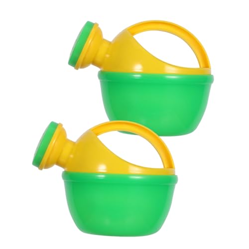 NOLITOY 2 Stück Kleine Gießkannen aus Kunststoff Kindgerechte Wasserspritzspielzeuge für Badewanne und Strand Sommerliche Wasserspaß Gartenspielzeuge für Junge Mädchen und Kleinkinder von NOLITOY