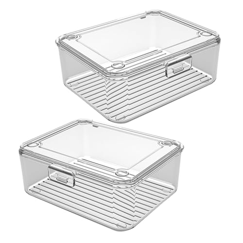 NOLITOY 2 Stück Kleine Transparente Kartenbox Robuste Aufbewahrung für Baseball und Sammelkarten Stapelbare Leichte Kunststoffbox für Visitenkarten Kleine Fotos Vielseitig für Spielkarten NOLITOY 2 Stück Kleine Transparente Kartenbox Robuste Aufbewahrung für Baseball und Sammelkarten Stapelbare Leichte Kunststoffbox für Visitenkarten Kleine Fotos Vielseitig für Spielkarten von NOLITOY