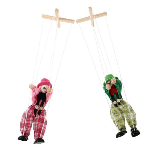 NOLITOY 2 Stück Marionetten Puppen aus Holz Kreative Piraten und Clown Figuren Spielbare Ziehschnur Marionette für Puppentheater Eltern Junge Mädchen Spiel und Indoor Aktivitäten NOLITOY 2 Stück Marionetten Puppen aus Holz Kreative Piraten und Clown Figuren Spielbare Ziehschnur Marionette für Puppentheater Eltern Junge Mädchen Spiel und Indoor Aktivitäten von NOLITOY