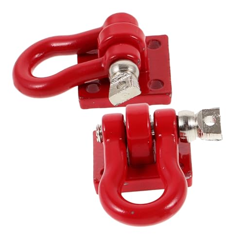NOLITOY 2 Stück Metall Abschlepphaken für Rc Crawler Autos Modifikation Zubehör Einfache Installation Langlebig und Effizient Geeignet für Kletterspielzeugautos von NOLITOY